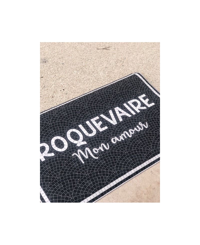 Tapis de sol pvc imprimé Votre Ville mon amour 66x99cm Personnalisé