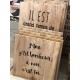 Plaque décorative à message bois 