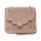 sac main cuir irisé