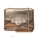 sac main cuir irisé