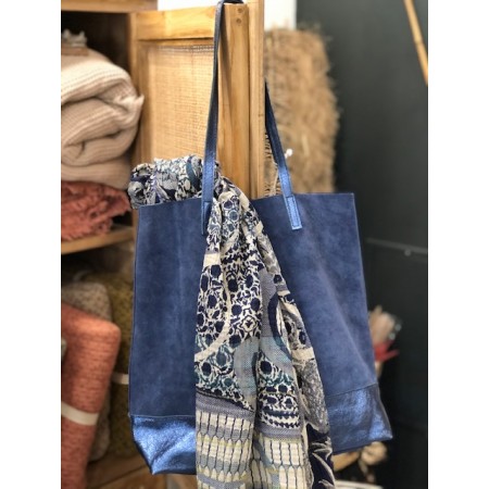 Sac Cabas vachette bicolor