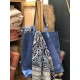 Sac Cabas cuir irise et pochette