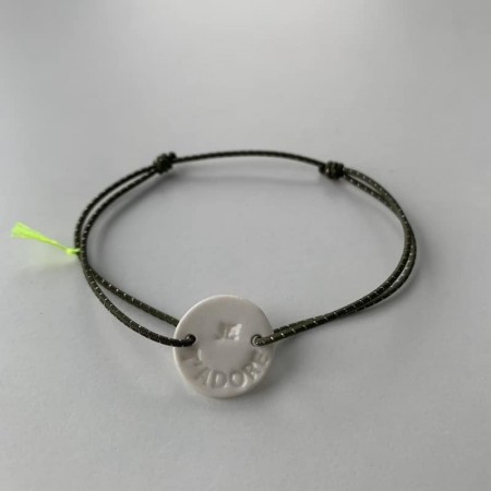 Bracelet élastique "Je t'adore" Margote Ceramiste