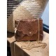 sac main cuir irisé