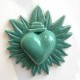 Ex-voto Sunshine coeur "Aix-Voto" VERT D'EAU