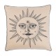 Housse de coussin baroque "Roi Soleil" en soie sauvage