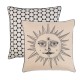 Housse de coussin baroque "Roi Soleil" en soie sauvage