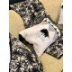 Coussin velours frangé moutarde