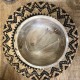 Set de table rond Tribal motifs noirs x4