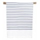 Serviette de bain éponge et coton frangée