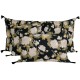 Coussin en Lin imprimé Pivoines- CHARBON