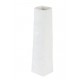 Vase Soliflore porcelaine blanc mat effet texturé
