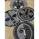 Set de table rond Rond Masques Africains DOUROU