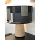 Lampe de salon jute & lin Noir Naturel - Madam Stoltz