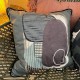 Coussin velours Géométrique