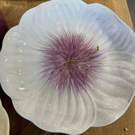 Assiettes à dessert Fleur Violettes ou Jaune Bloomingville