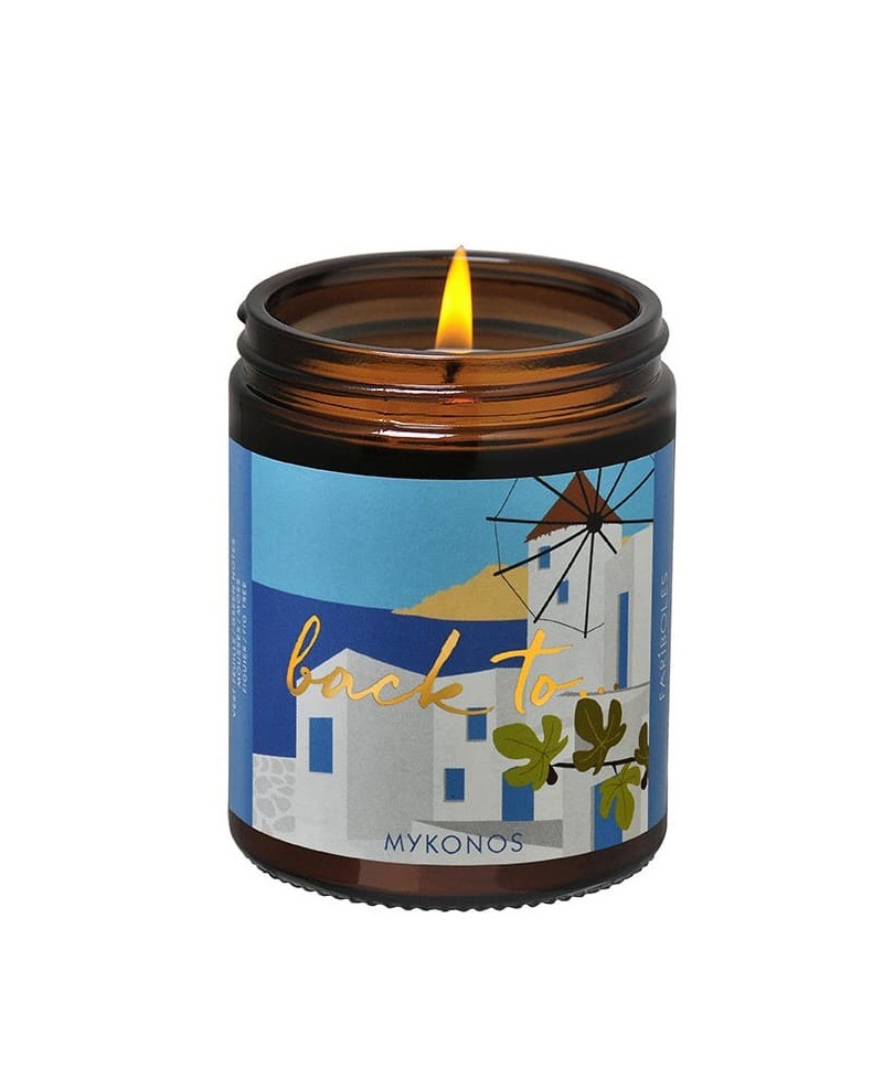 Bougie à la cire de soja Santal Collection Voyage