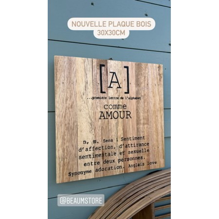 Plaque décorative Bonheur ou Amitié