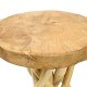 Table d'appoint en bois teck massif pied branche