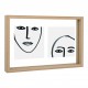 Cadre bois naturel double face 35x22.5cm