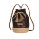 Sac à dos noir et bronze irisé 