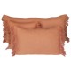 Coussin Frangé Rose Cimarron - Haomy
