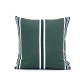 Coussin Outdoor Kaki Rayures Bleu Marine Blanche