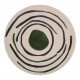 Grandes Assiettes de service en Bambou vert & bleu