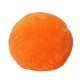 Coussin Orange Rond Eponge Billes Ø63cm