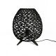 lampe sur table Rotin noir