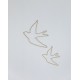 Oiseau en fils de laiton Création Artisanale