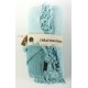 Plaid coton gaufré doublé sherpa