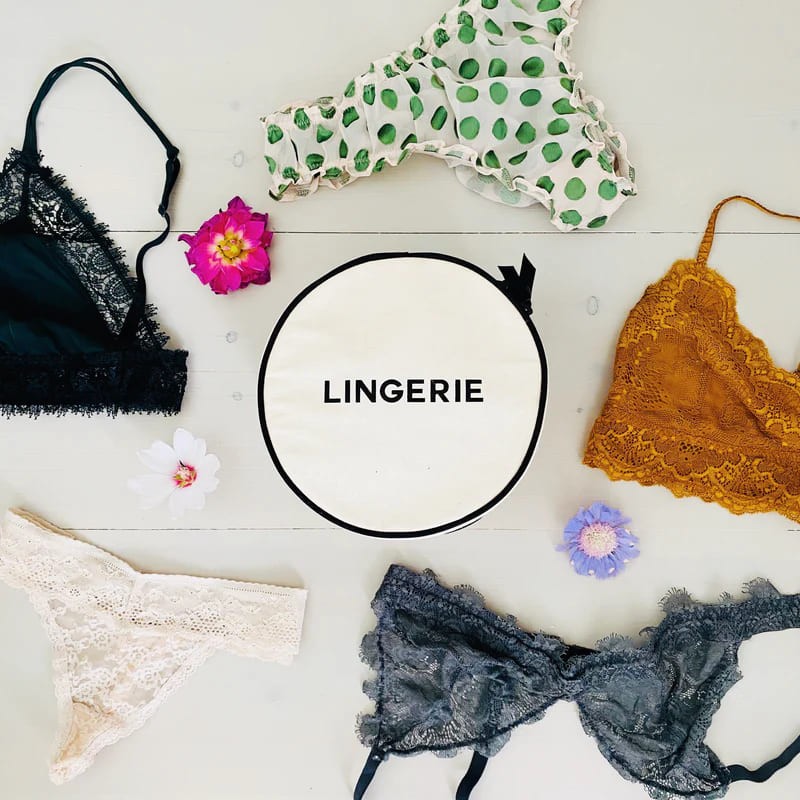 Pochette Lingerie Ronde couleur cr me Beau M Store