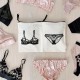 Pochette double rangement lingerie 100% Coton