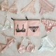 Pochette double rangement lingerie 100% Coton