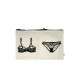 Pochette double rangement lingerie 100% Coton