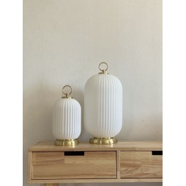 Lampe style lanterne blanche