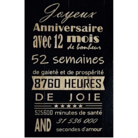 Plaque décorative bois