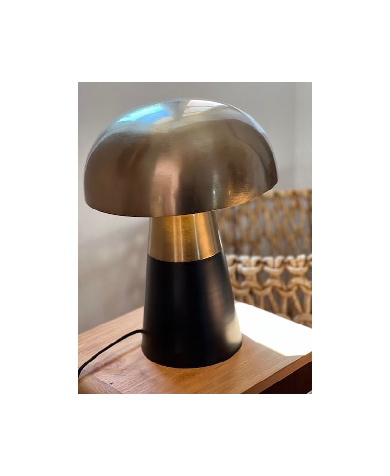 Lampe à poser Champignon dorée - Luminaires