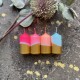 Lot de 3 Bougies Dip Dye Twinkle «  Diamants »