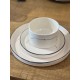 Assiettes porcelaine blanche ovale