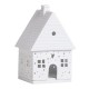 Maison photophore en porcelaine blanche Rader