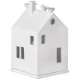 Maison photophore en porcelaine blanche Rader