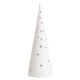 Sapin Porcelaine blanche led 30cm