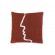 Coussin Visage Terracotta