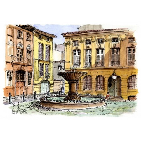 Croquis Urbain - Affiches A4 impression Photo d'Art