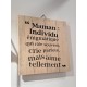 Plaque décorative à message bois 