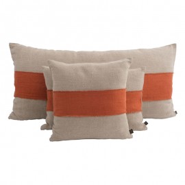 Coussin 100% Lin bicolore