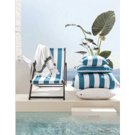 Coussin Outdoor bleu et blanc 40x60 - HARMONY
