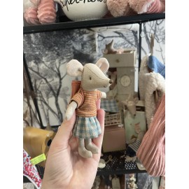 Souris Grande soeur Cycliste Vieux rose - Souris Maileg
